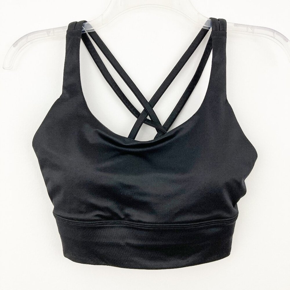 lululemon athletica Black Strappy Crop Sports Bra